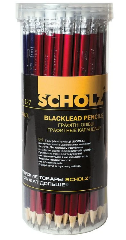 127 SOZ Олівець граф., HB, з гумкою, трикутн., металік., кол. асорті