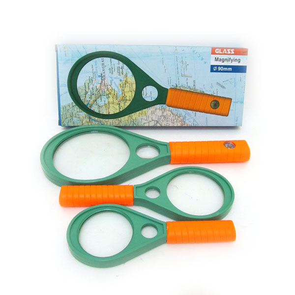 Лупа 2 лінзи d-50мм + d-15мм, пластик.оправа 7816-50MM