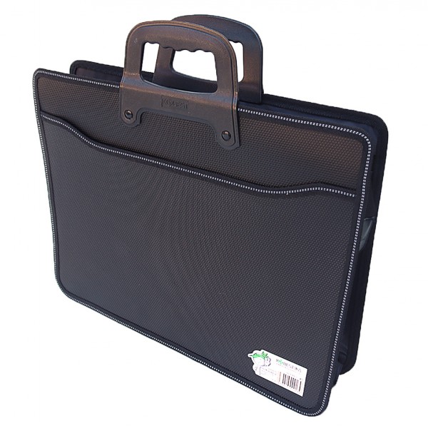 Папка-портфель з ручками 2198  "Elegant", 2 відділи, на блискавки, 46х43х10см