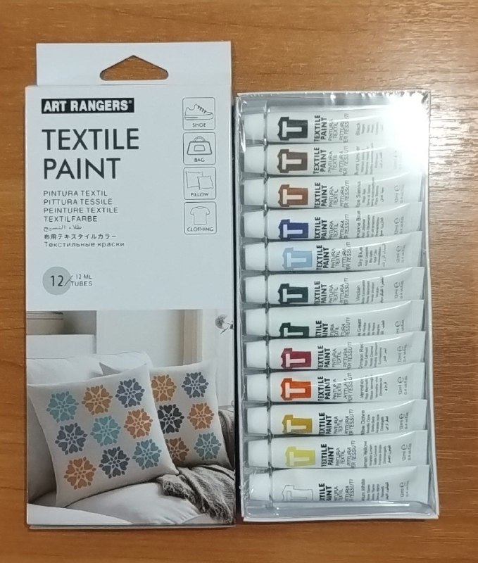 Фарби акрилові  фарб для текстилю "Art rangers" 12кол.*12мл PA50.012012