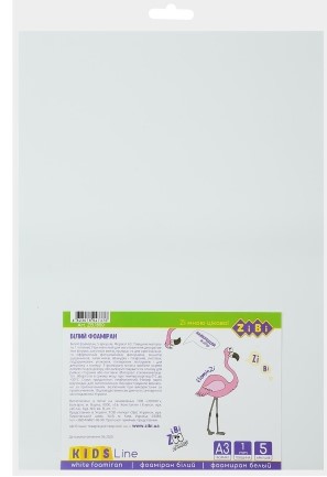 Фоаміран білий, А3, ціна за 1 аркуш , 1 мм,  KIDS Line