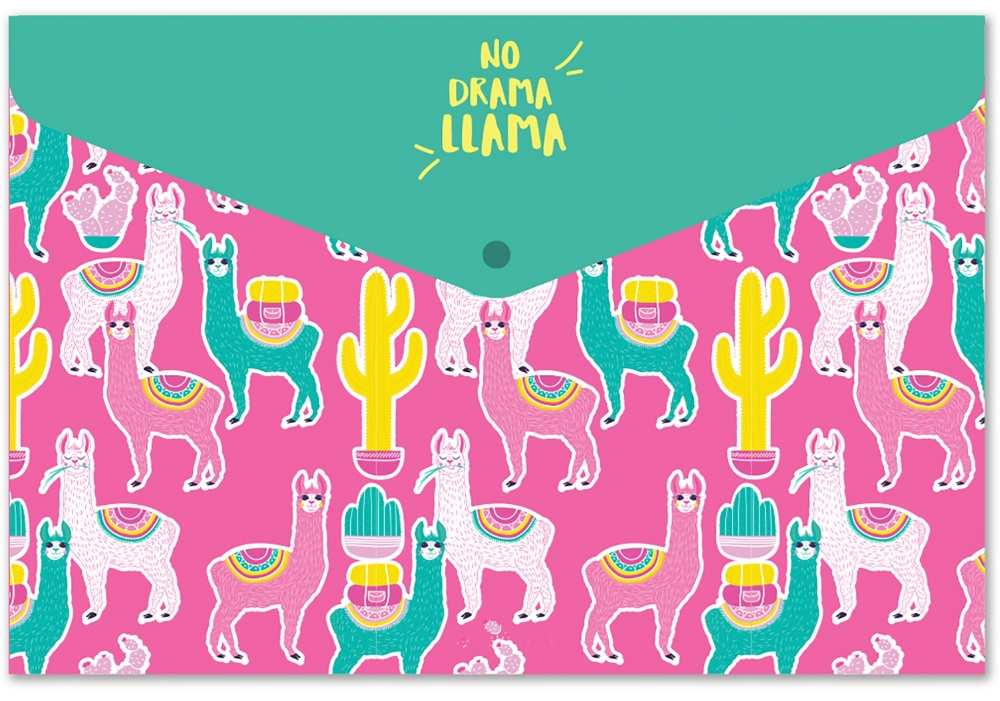 Папка-конверт А4 на кнопці "Girl", 180 мкм CF32012-08