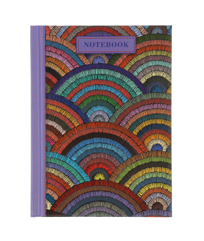 Блокнот А6 64л клітинка Buromax WEAVE BM.24614103-26 тверда обкладинка, бузковий