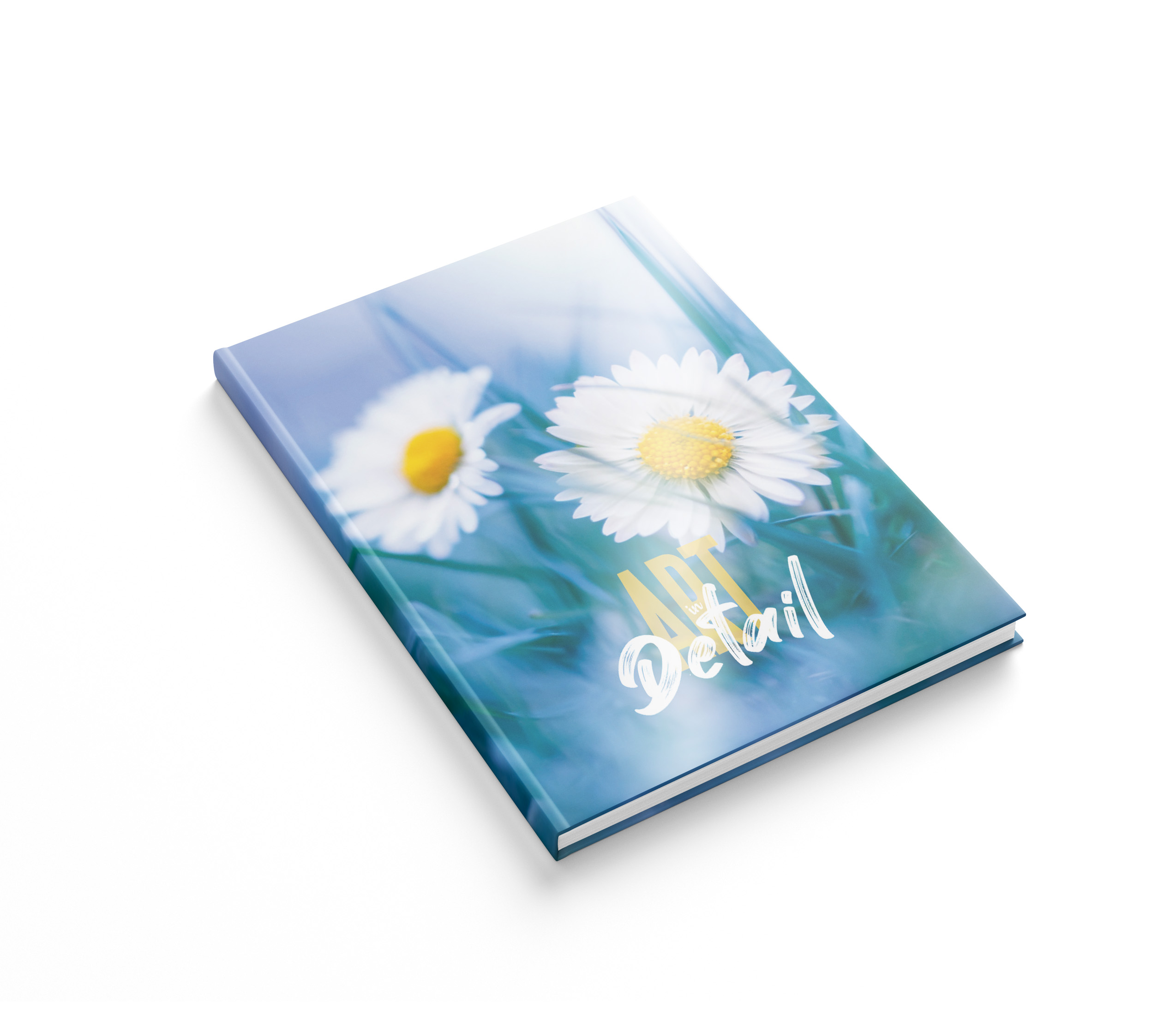 Блокнот А5  64арк клітинка АРКУШ тверда ламінована обкладинка 1В2527 "Ромашки"