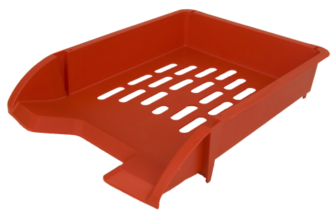 Лоток пластиковий горизонтальний, червоний