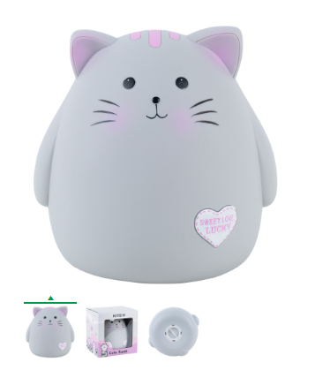 Скарбничка Kite, grey cat, матеріал: пластик K23-498-3