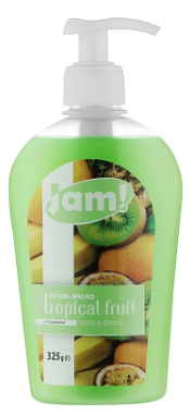 Крем-мило JAM "Тропічні фрукти" з гліцерином, 325г