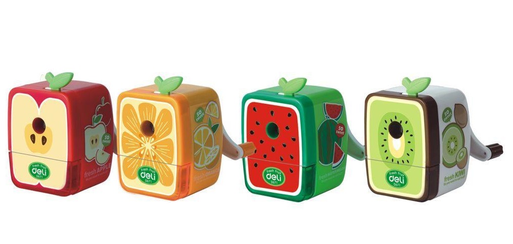 Чинка механічна для олівця Deli 0671Е Фрукти