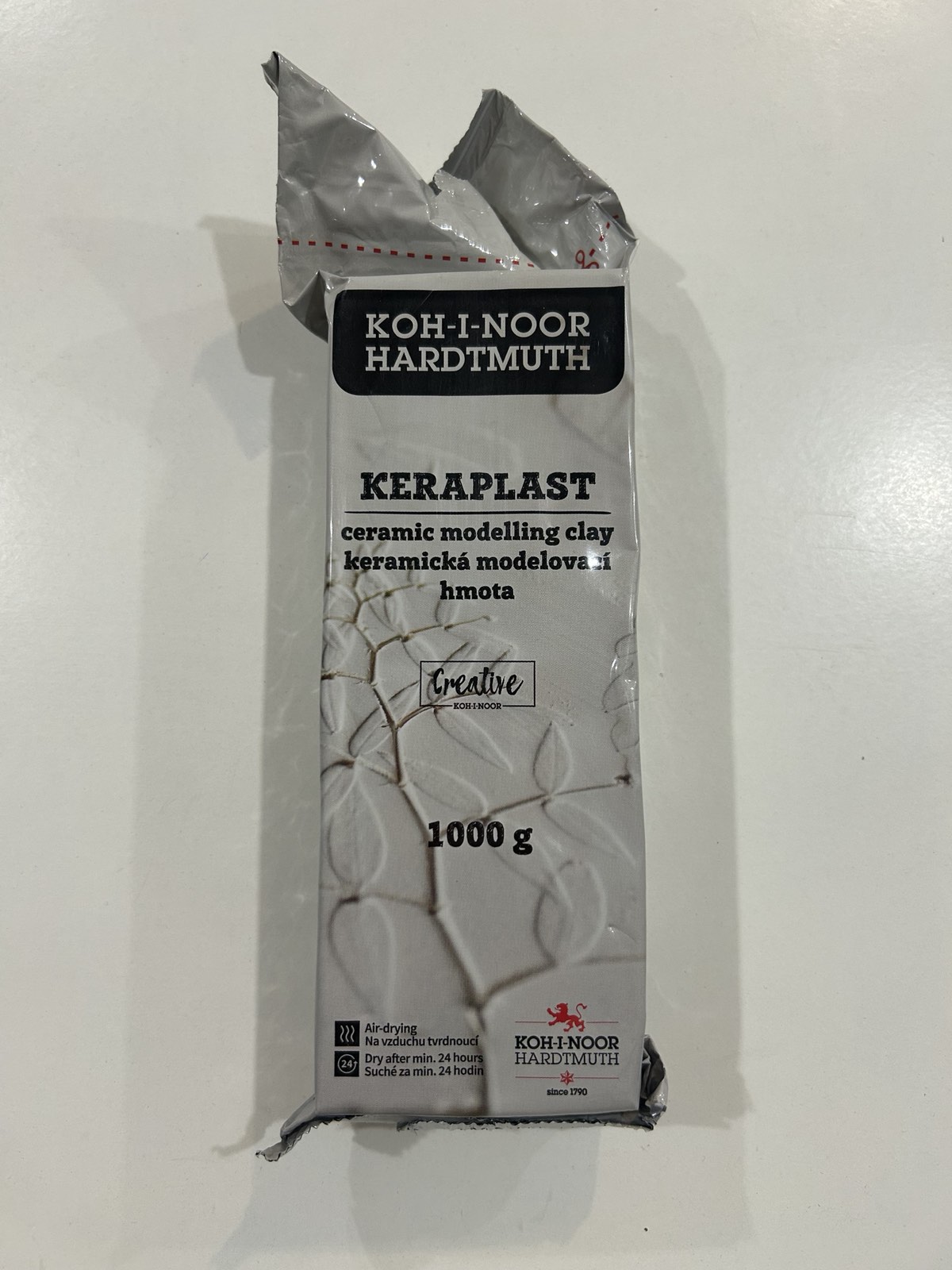 Пластилін Keraplast, 1000г., білий131706 Koh-i-Noor