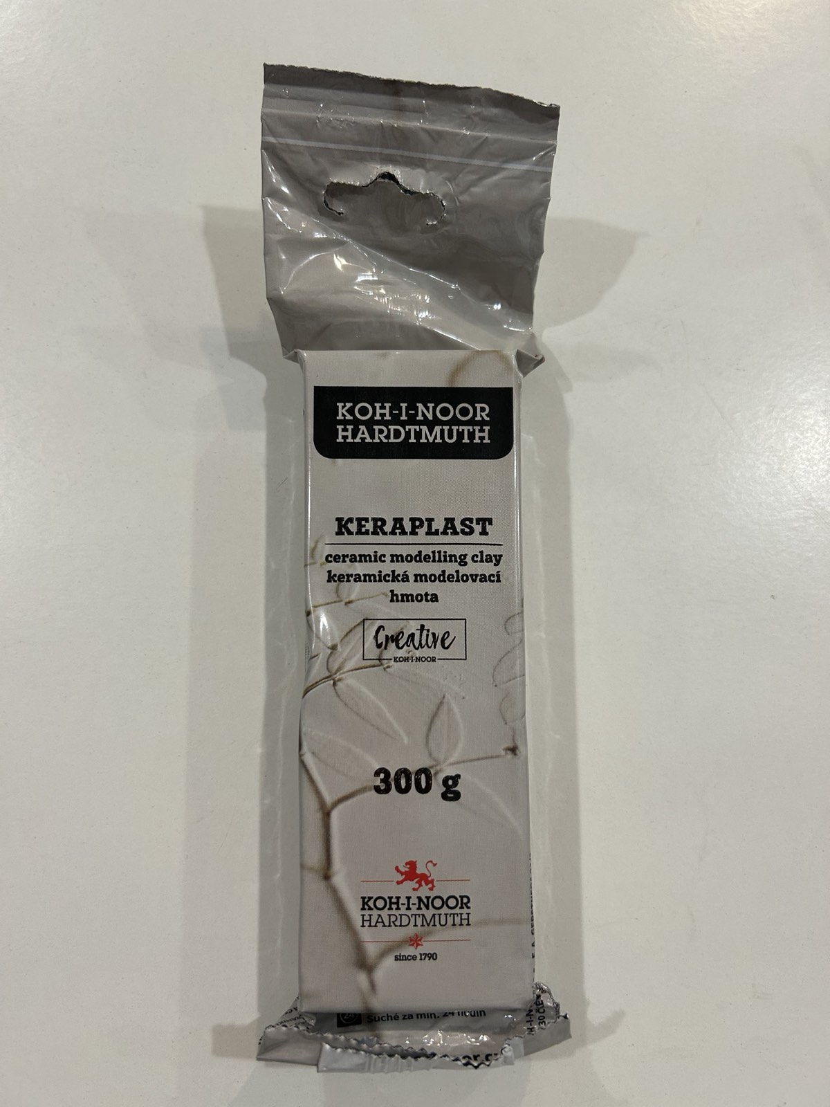 Пластилін Keraplast, 300г., білий Koh-i-Noor