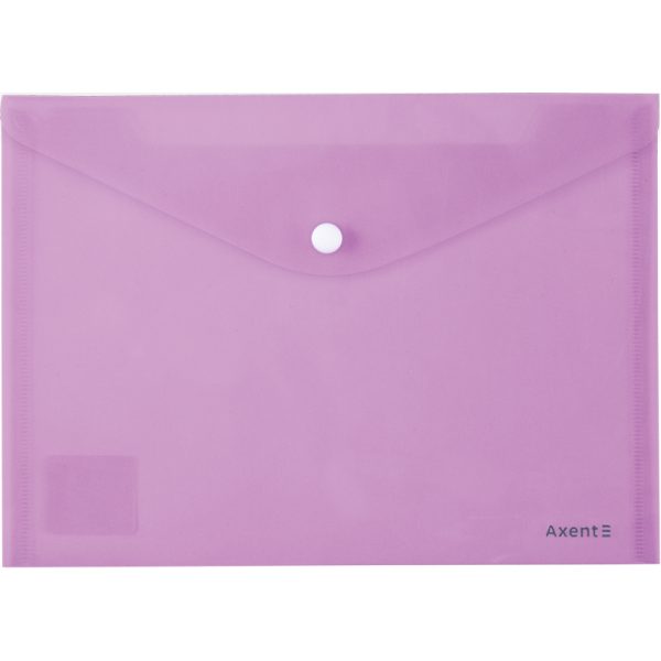 Папка на кнопке А5 пласт Pastelini 1522-36-A сиреневая