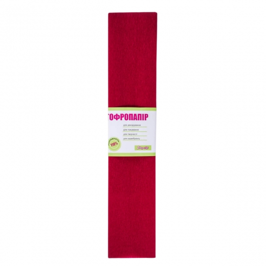 Папір гофрований 1Вересня бордовий 110% (50см*200см) 703076