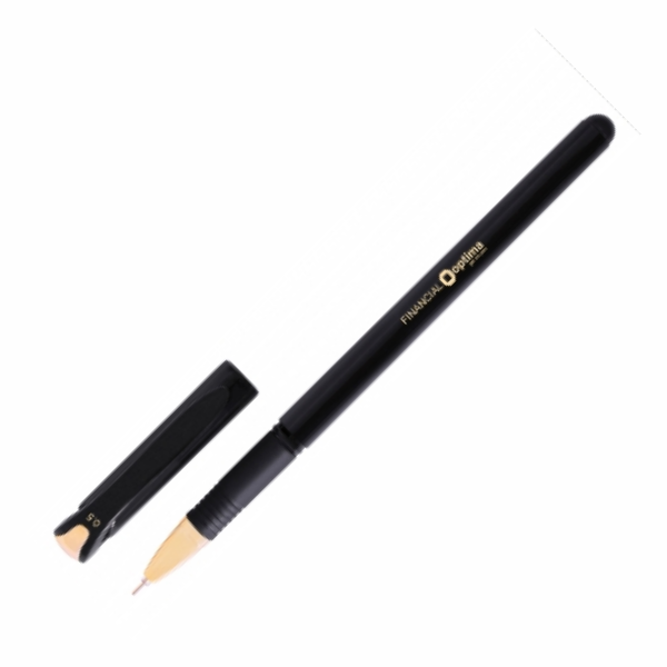 Ручка гелева чорна Optima Finanтial O15637-01
