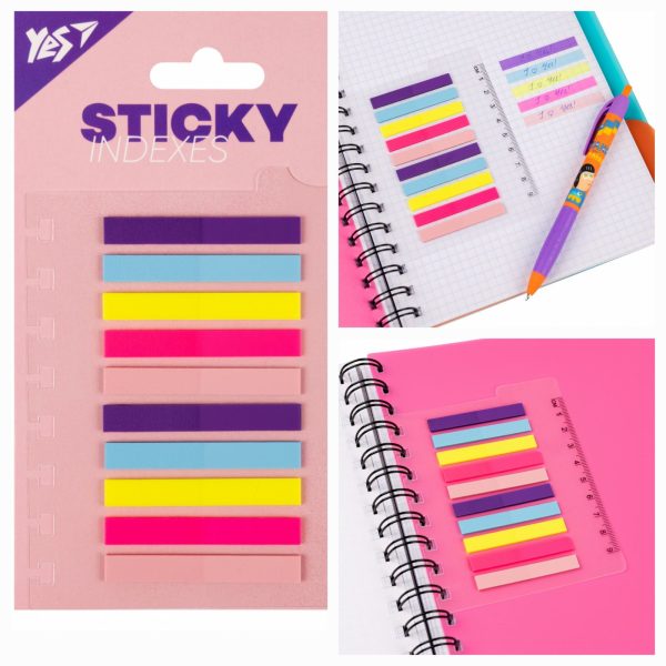 Індекси пластикові Yes "Fusion", 50*7мм, 200 шт (10х20)