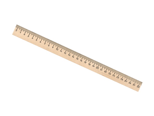 Лінійка дерев'яна 30 см.
