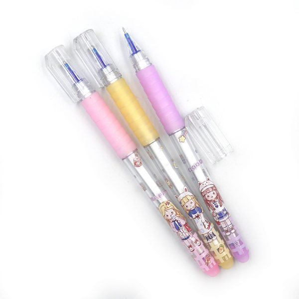 34252 Ручка дитяча стир. Aodemei "Girl" 0,38мм, син.