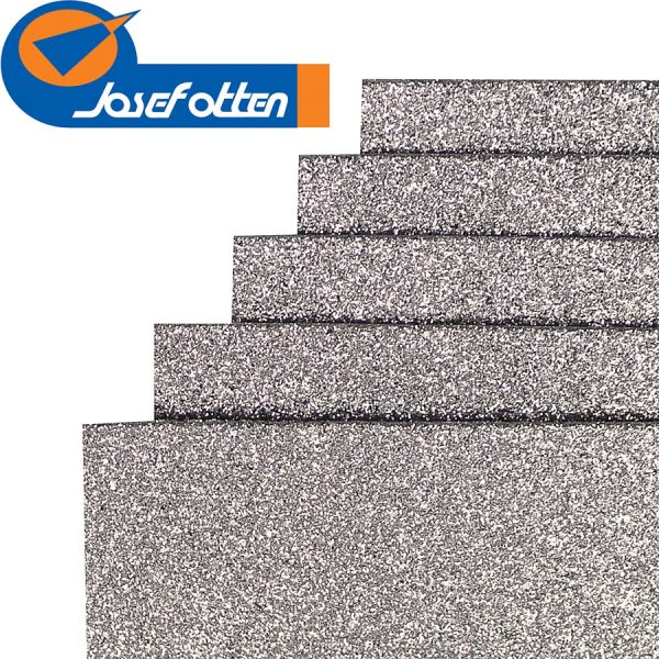 Фоаміран EVA 1.7 ± 0.1MM "Сріблястий-сірий" GLITTER HQ A4 (21X29.7CM) 17GLA4-021