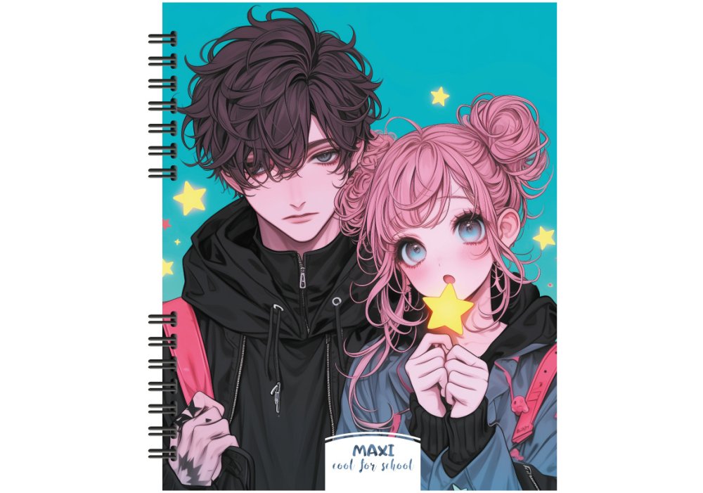 Блокнот В5, пластикова обкладинка, спіраль, 60 арк., клітинка