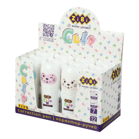 Коректор-ручка 7 мл, металевий кінчик ZB.2902