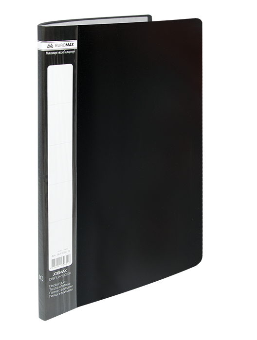 Папка на 10 файлів А4 JOBMAX BM.3600-01 чорна