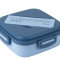 Ланчбокс для їжі. Виготовлений з харчового пластику. Основа розділена на 3 відділення, доповнений столовим приладдям. Об'єм 1100 мл. K23-186-2