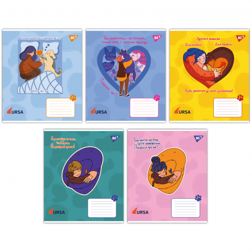 Зошит 18арк клітинка YES 767431  Тварини URSA