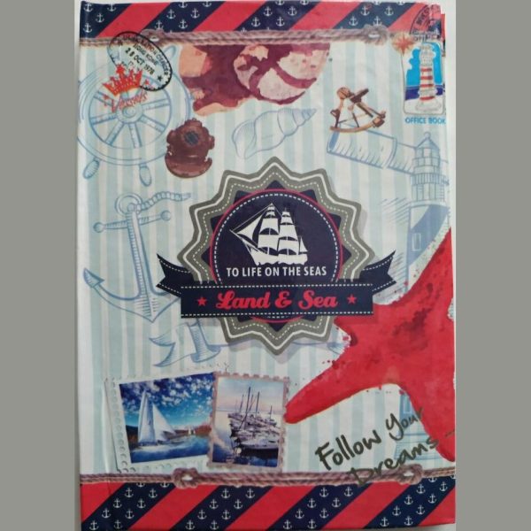 Блокнот А6 48л Аркуш тверда ламінована обкладинка 1В649 Морська