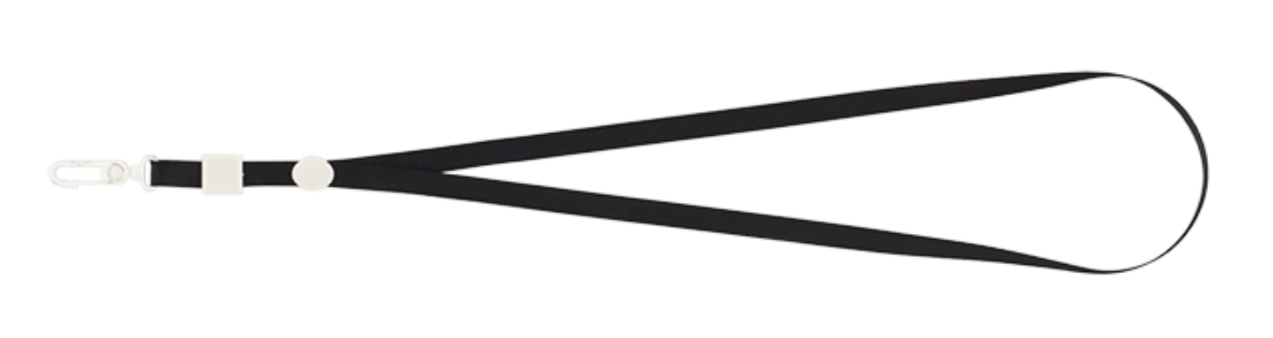 Мотузка для бейджа Buromax з карабіном, BM.5425-01 чорний