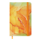 Книжка записна MARBLE, на гумці, А6, 80 арк., клітинка., офсет крем., тв.лам.обл., помаранчева