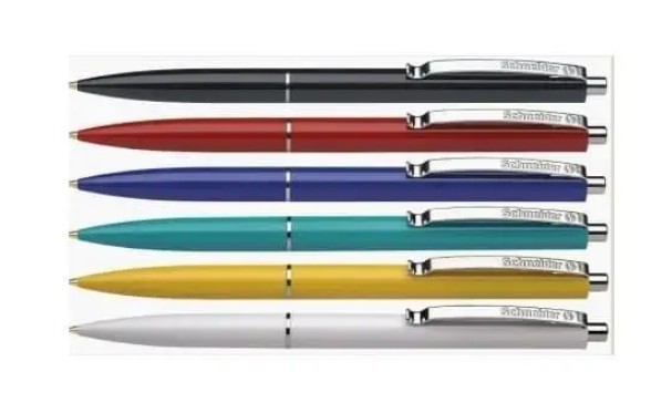 Ручка кулькова автоматична SCHNEIDER К15 0,7 мм. Корпус асорті, пише синім