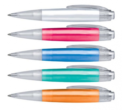 Ручка кулькова автомат Schneider Caribic Fuesh синя, S934482 червоний корпус