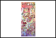 Наліпка опукла 9*25см Напої 10шт./уп. XL-XJ011