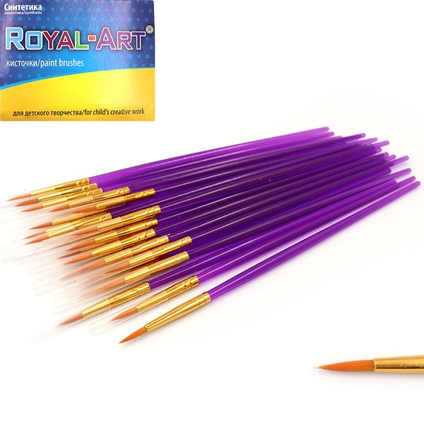 Пензлик нейлон круглий 16см, №1, RA7611