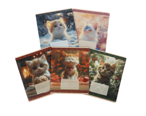 /Зошит учнівський шкільний CATS, 12 арк., клітинка, KIDS LINE ZB25.1753K