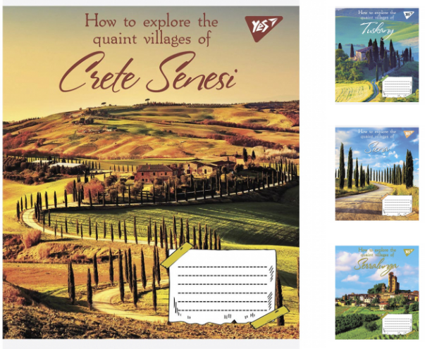 Зошит 96арк лінія YES 766771 Quaint village  ТОП