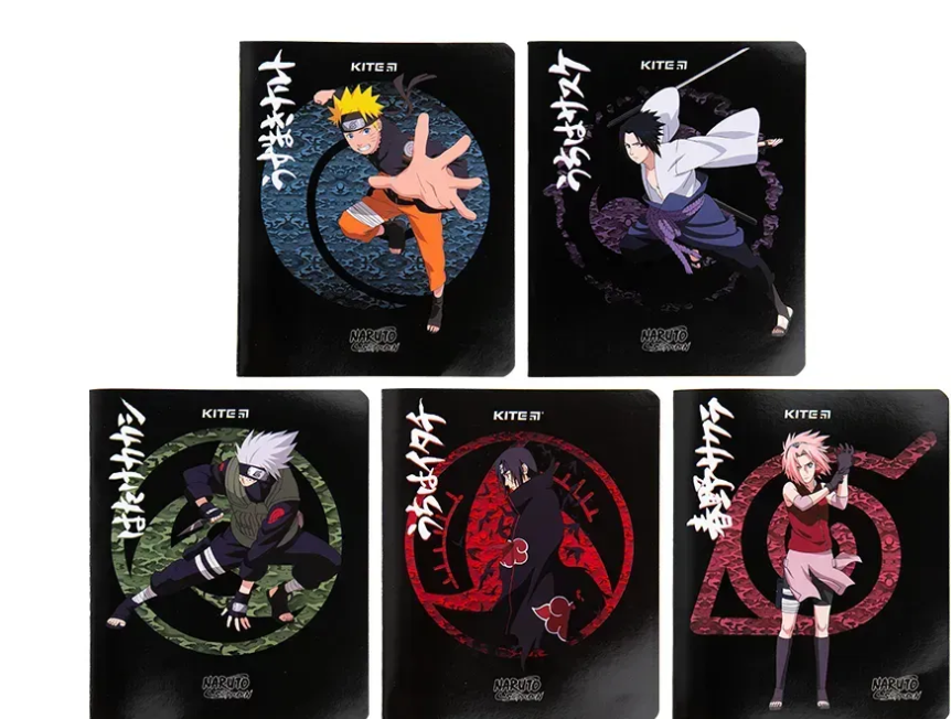 Зошит шкільний Kite Naruto NR23-259, 48 аркушів, клітинка