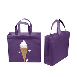 Еко- Сумка ВОХ  з ручками і блискавкою Айсберг; 320-270-100; 85 гр / м кв.; Фіолетовий 86487