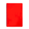 Зошит на пруж. "GLOSS" B5, 80арк.,кл., пластик.обкл., червоний BM.24552151-05