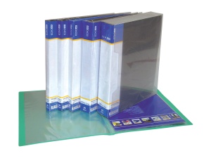 Папка пластикова з 20 файлами, зелена