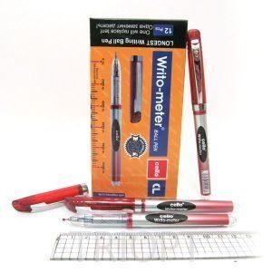 Ручка кулькова Cello "Writometer" 743 червона, 10 км 8048-RD