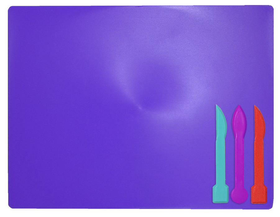 Дощечка для пластиліна, 3 стека, фіолетовий ZB.6910-07