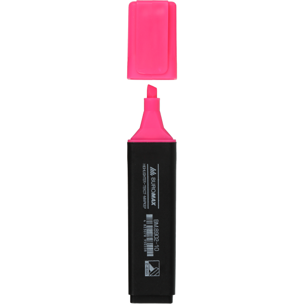 Маркер текстовий 2-4 мм Buromax рожевий, BM.8902-10