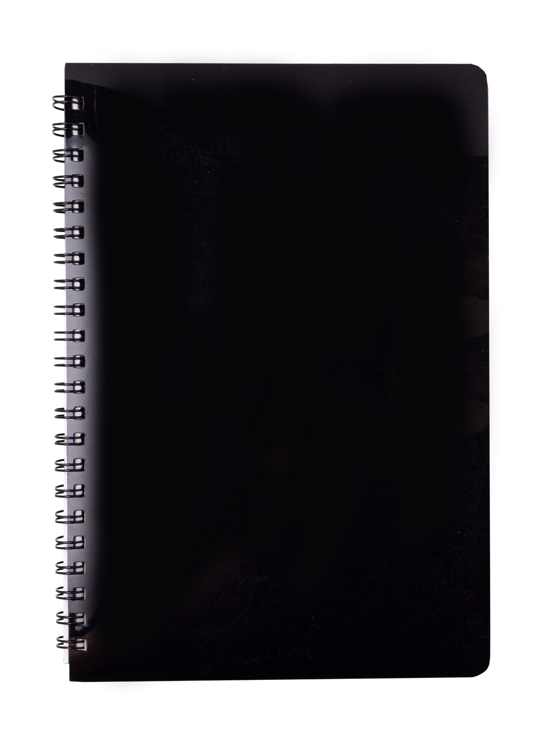 Блокнот А5 80л # Buromax GLOSS BM.24552151-01 пруж сбоку пласт обл черный