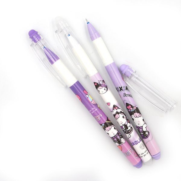 Ручка гелева пиши-стирай дитяча Aodemei "Kitty" 0,38мм, синя