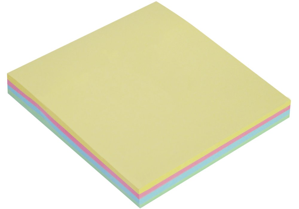 Блок для нотаток з клейким шаром 75х75 мм Economix E20936, 100арк., пастель мікс