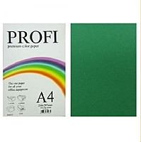 Папір кольоровий PROFI А4/80г 1 арк  Deep Parrot №230 (насич.зелен)