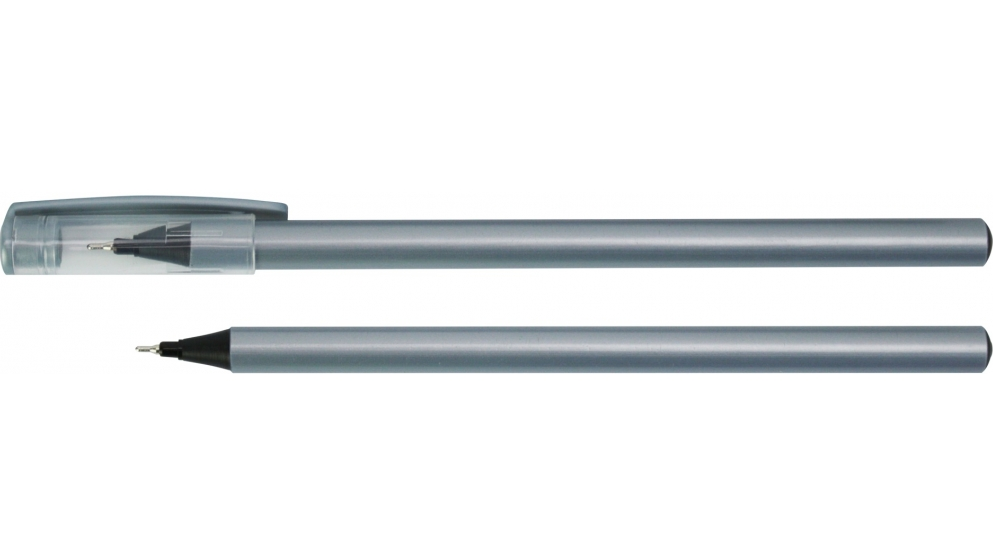 Ручка масляна OPTIMA CHROME 0,7 мм корпус металік, пише синім