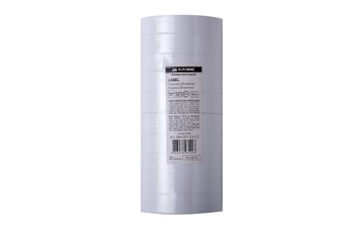 Ценник 16*23мм Buromax вертикальный прямоугол белый 600шт BM.281104-12