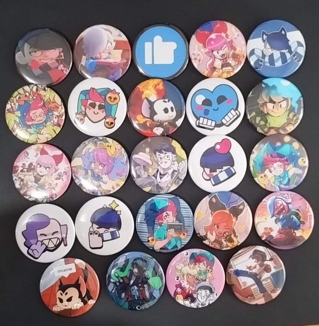 Значок по грі Brawl Stars / Бравл Старс асорті 58мм