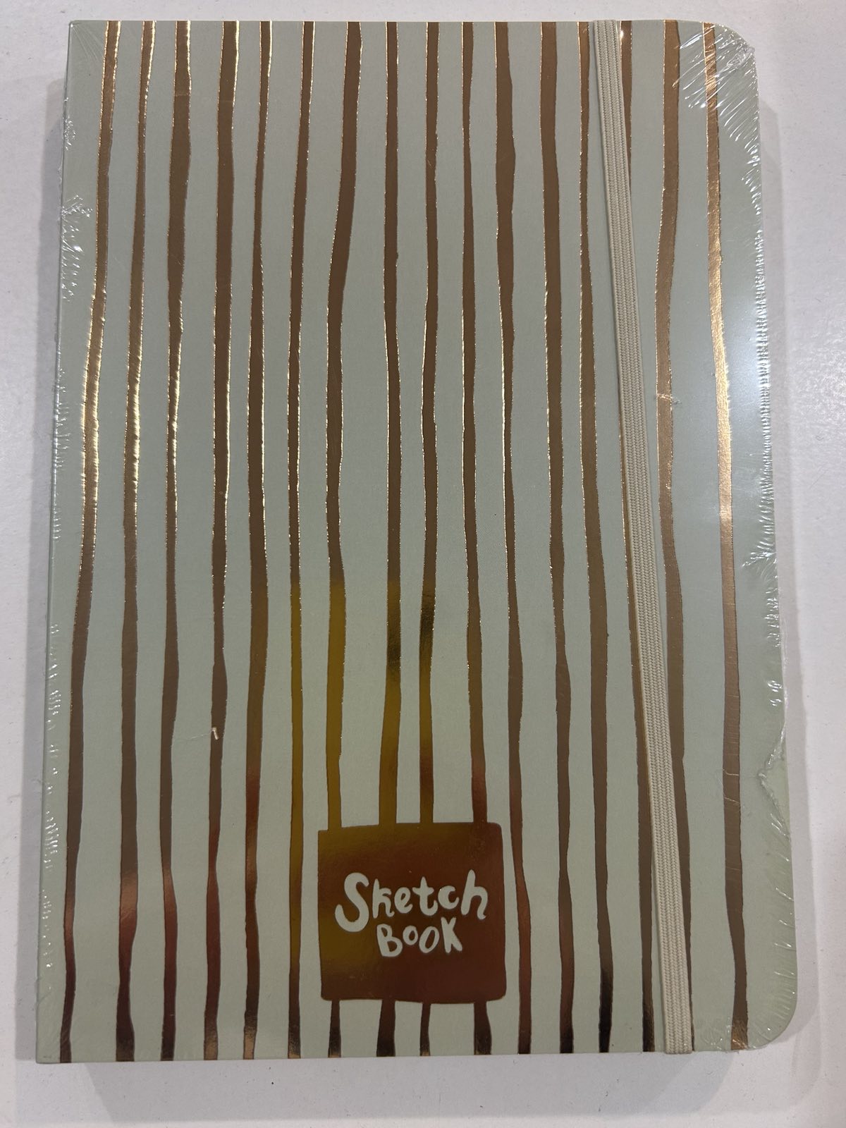 Скетчбук на гумці, 80арк, кремовий блок,1B975